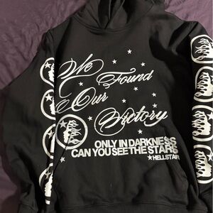 Black Graphic Hoodie